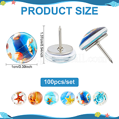 100Pcs Iron Drawing Pins&nbsp;AJEW-PH01696