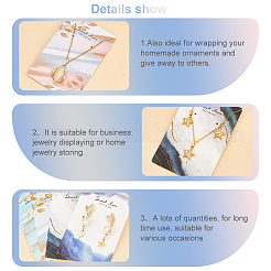 120Pcs 4 Styles Paper Bracelet Display Cards&nbsp;CDIS-FG0001-55