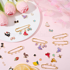 DIY Brooch Making Kits&nbsp;DIY-BM0002-38