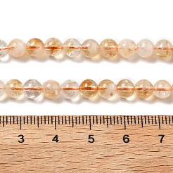 Heated Natural Citrine Beads Strands&nbsp;G-A262-A01-5.5mm