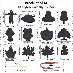 DIY Thanksgiving Day Scratch Art Paper Bookmark Making Kit&nbsp;DIY-WH0401-65