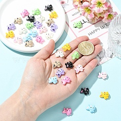 18Pcs 9 Colors Baking Paint Zinc Alloy Beads&nbsp;FIND-YW0011-32