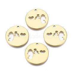 Ion Plating(IP) 201 Stainless Steel Pendants&nbsp;STAS-N098-073LG