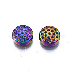 Rack Plating Rainbow Color Alloy Bead Rhinestone Settings&nbsp;PALLOY-S180-360