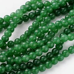 Natural Dyed White Jade Beads Strands&nbsp;JBR10-8mm