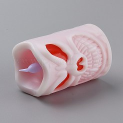 Halloween Resin LED Skull Light&nbsp;AJEW-Z004-01B
