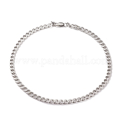 Tarnish Resistant Men's 304 Stainless Steel Cuban Chains Bracelets and Necklaces Jewelry Sets&nbsp;SJEW-JS01158