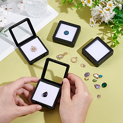 Square Acrylic Loose Diamond Display Boxes&nbsp;CON-WH0107-11A-01