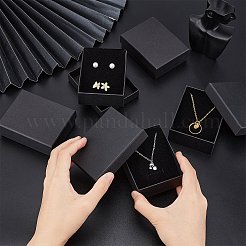 Kraft Cotton Filled Cardboard Paper Jewelry Set Boxes&nbsp;CBOX-R036-11B
