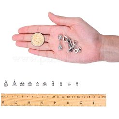 Tibetan Style Alloy Tube Bails&nbsp;TIBE-PH0004-90