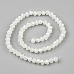 Electroplate Glass Beads Strands&nbsp;EGLA-A034-J4mm-A08