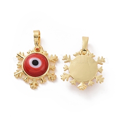 Handmade Evil Eye Lampwork Pendants&nbsp;ZIRC-F136-04G