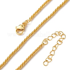 2MM Brass Chain Necklaces&nbsp;NJEW-C094-01G