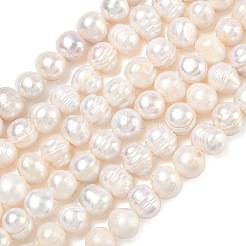 Natural Cultured Freshwater Pearl Beads Strands&nbsp;PEAR-L034-12G