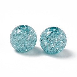 Transparent Crackle Acrylic Bead&nbsp;OACR-H019-02