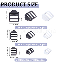 100Pcs 6 Styles POM Plastic Ladder Lock Slider Buckles&nbsp;FIND-FH0016-64