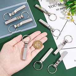 10Pcs Stainless Steel Keychain with Security Belt Clip&nbsp;STAS-UN0046-49