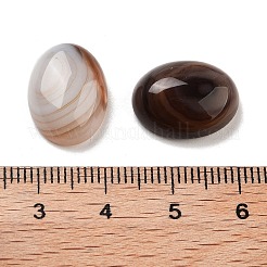 Dyed & Heated Natural Banded Agate Cabochons&nbsp;G-G145-01B-24