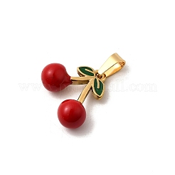 304 Stainless Steel Enamel Pendants&nbsp;STAS-Z158-02G-01