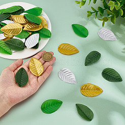 640Pcs 4 Colors Polyester Artificial Leaf&nbsp;DIY-BC0016-28