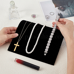Paper Covered with Velvet Necklace Organizer Jewelry Display Stands&nbsp;ODIS-WH0031-37
