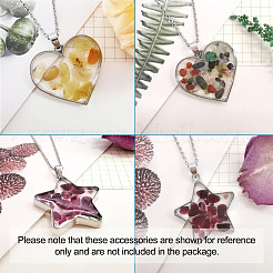 DIY UV/Epoxy Resin Pendant Necklace Making Kits&nbsp;DIY-TA0008-72