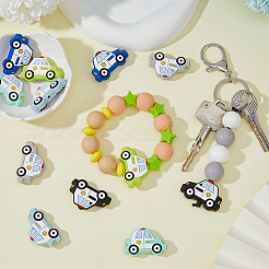 12Pcs 6 Colors Food Grade Eco-Friendly Silicone Focal Beads&nbsp;FIND-HY0002-16