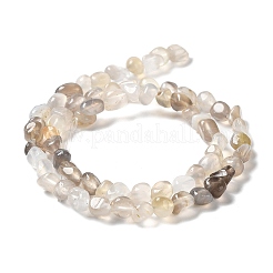 Natural Grey Agate Beads Strands&nbsp;G-F465-29-01
