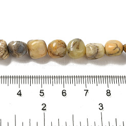Natural Yellow Moss Agate Beads Strands&nbsp;G-B078-D13-01