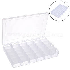 36 Grids Transparent Plastic Adjustable Dividers Boxes with Hinged Lid&nbsp;CON-PA0001-08