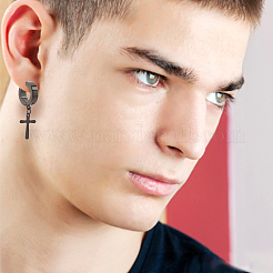 24Pcs 12 Style 204 Stainless Steel Clip-on Earrings&nbsp;EJEW-AN0003-44
