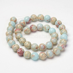 Synthetic Aqua Terra Jasper Beads Strands&nbsp;G-P237-02-4mm