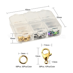 120Pcs Ion Plating(IP) 304 Stainless Steel Lobster Claw Clasps&nbsp;STAS-YW0001-22
