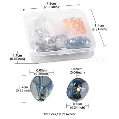 120Pcs 12 Style Electroplate Glass Beads Strands&nbsp;EGLA-YW0001-52