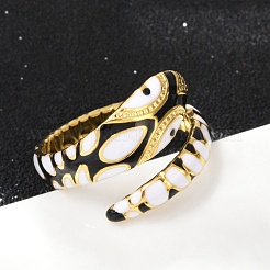 304 Stainless Steel Adjustable Cuff Rings&nbsp;RJEW-Q015-01G-F