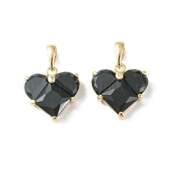 Brass Micro Pave Cubic Zirconia Charms&nbsp;KK-L208-03G-03