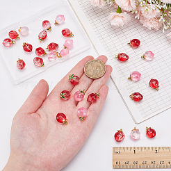 30Pcs 3 Styles Handmade Lampwork Fruit Pendants&nbsp;LAMP-WR0001-05