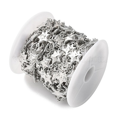 304 Stainless Steel Star Link Chains&nbsp;CHS-Z004-21P-1