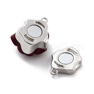 Brass Magnetic Clasps&nbsp;KK-C066-07P-1