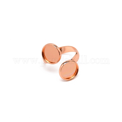 Brass Cuff Ring Components&nbsp;FIND-WH0100-83KCG-1