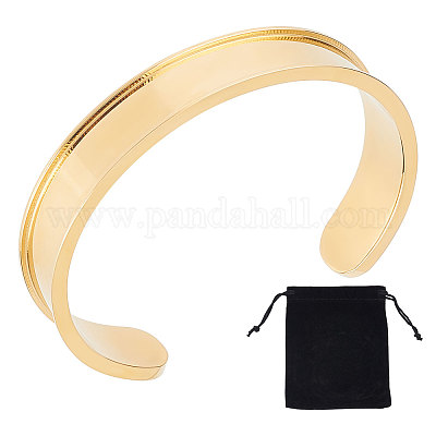 Stainless steel cuff bracelet blanks discount
