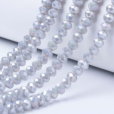 Electroplate Glass Beads Strands&nbsp;EGLA-A034-P1mm-B11-1