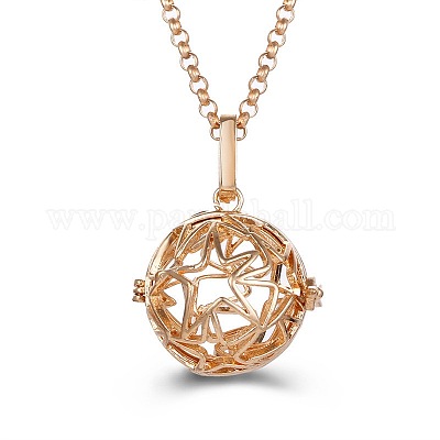 Start Alloy Cage Pendant Necklaces&nbsp;SW2952-7-1