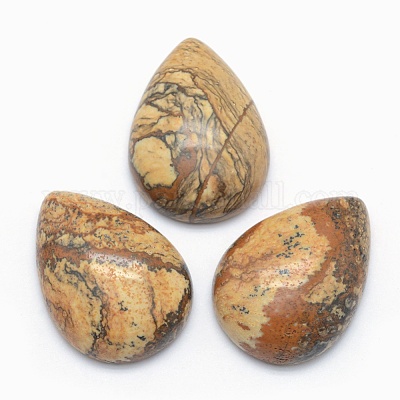 Natural Picture Jasper Cabochons&nbsp;G-E491-B-26-1