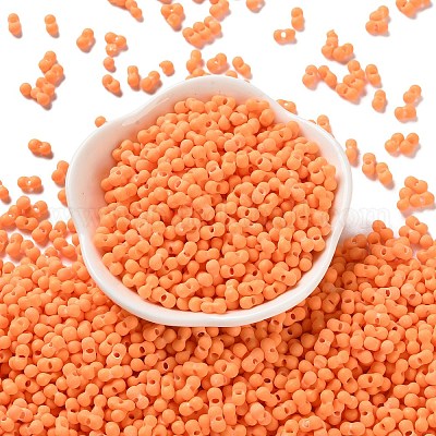 Rubberized Style Glass Seed Beads&nbsp;SEED-Z003-01I-1