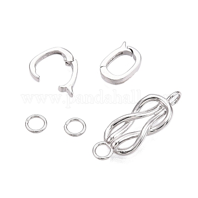 925 Sterling Silver Fold Over Clasps&nbsp;STER-T007-109P-1
