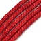 Opaque Glass Beads Strands, Disc, Red, 6x3mm, Hole: 1.2mm, about 115pcs/strand, 14.96''(38cm)