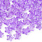 Transparent Acrylic Beads, Star, Medium Orchid, 9x9.5x5.5mm, Hole: 2mm, about 2000pcs/500g