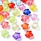 Transparent Acrylic Beads, Bead in Bead, Faceted, Star, Mixed Color, 14x15x8.5mm, Hole: 2mm, about 518pcs/500g