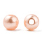 Spray Painted ABS Plastic Imitation Pearl Beads, Round, Light Salmon, 6x5.5mm, Hole: 1.8mm, about 4540 pcs/500g